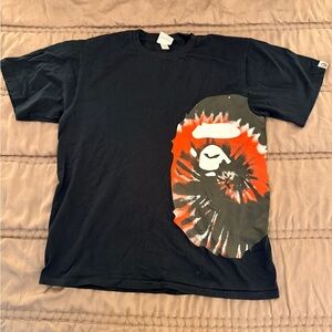 Black Graphic Men's Authentic Graphic Bape T-Shirt from Japan